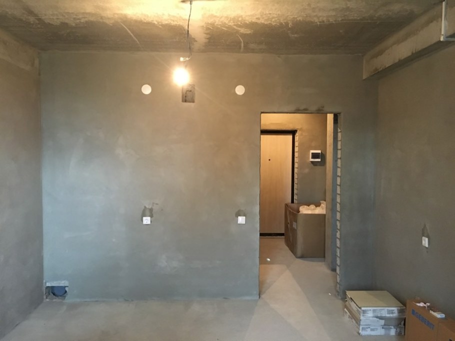 Черновая отделка до после