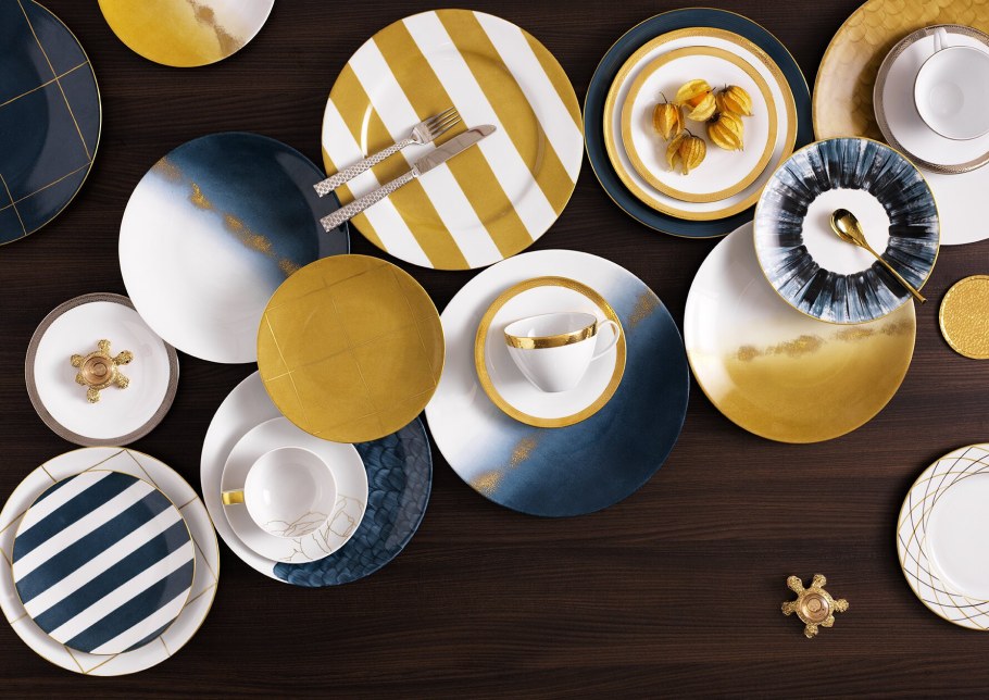 Цветная посуда для ресторанов