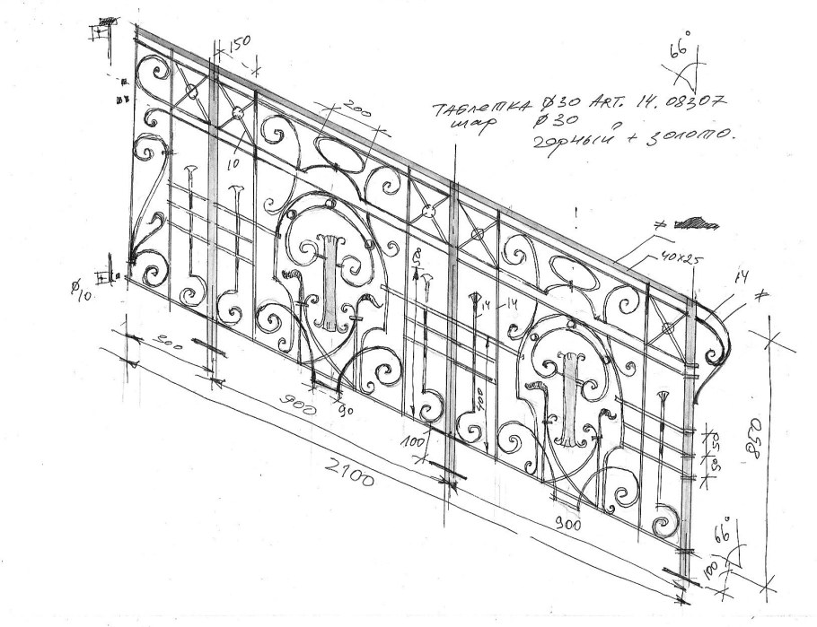 Ограждение из нержавеющей стали спецификация
