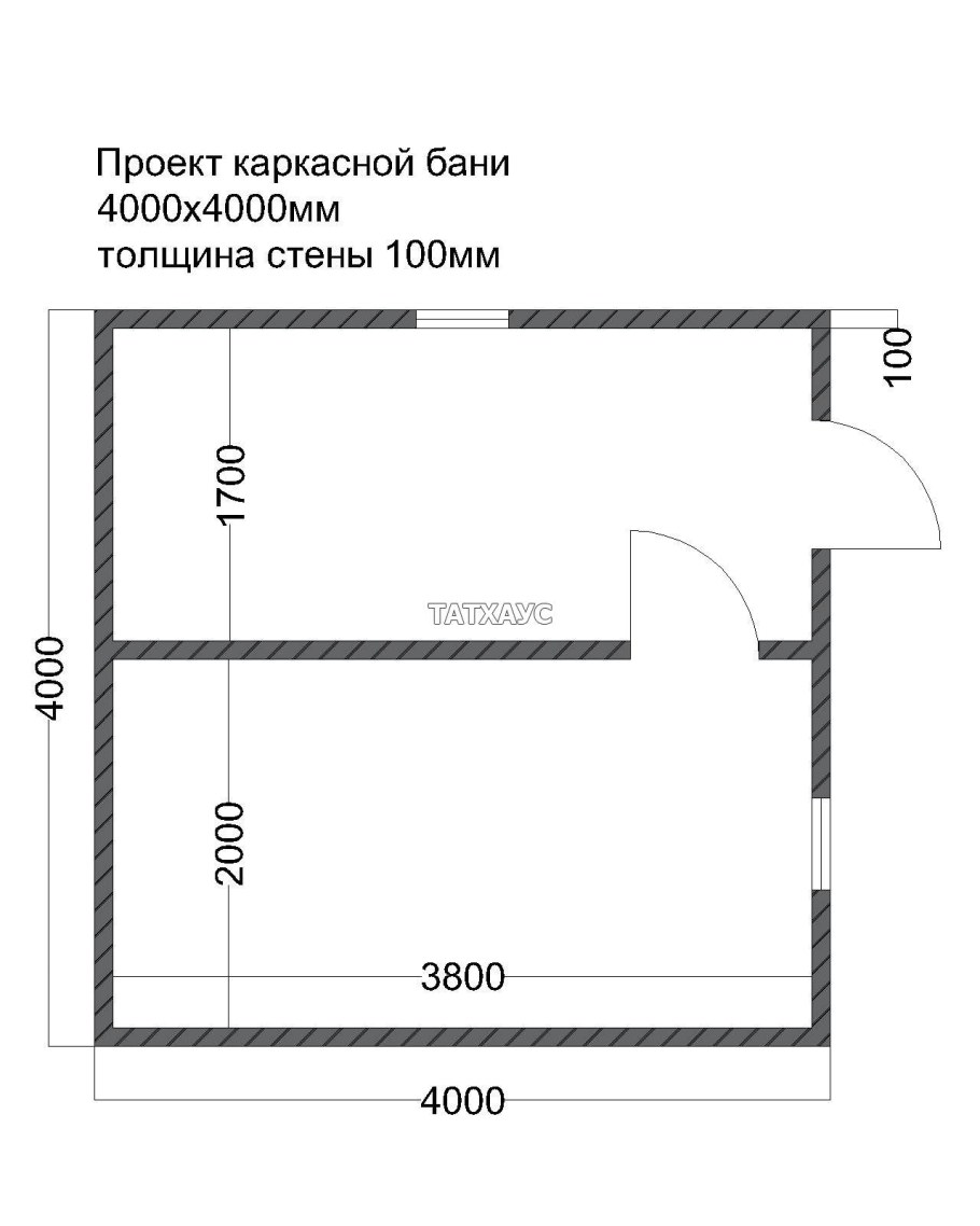 Баня из газобетона проекты 4х8