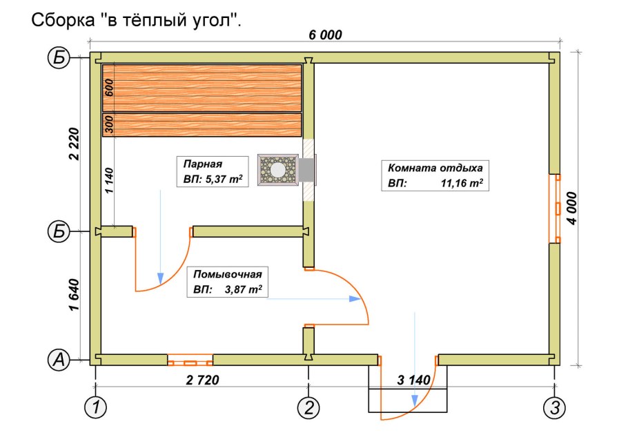 Баня 4х2.5 планировка чертежи