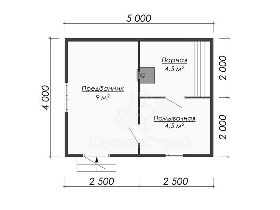 Чертежи каркасного дома 6х8