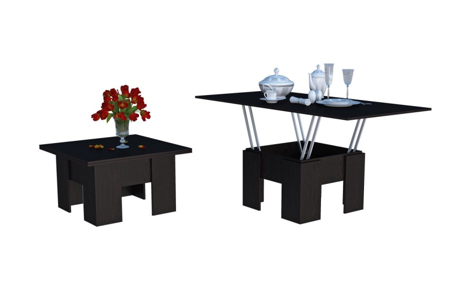 Стол-трансформер Lux крафт белый серый