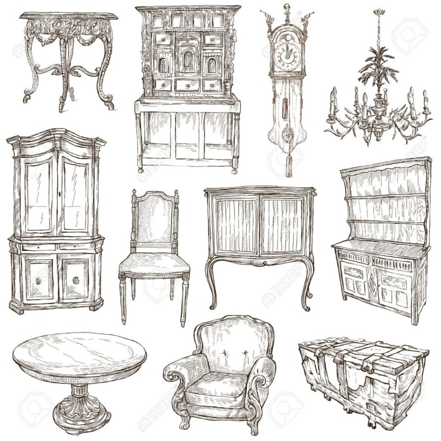 Эскиз предмета мебели