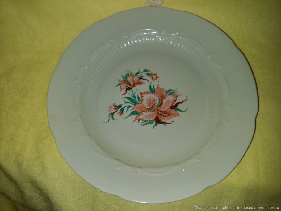 Салатник фарфоровый секционный Винтаж Khala