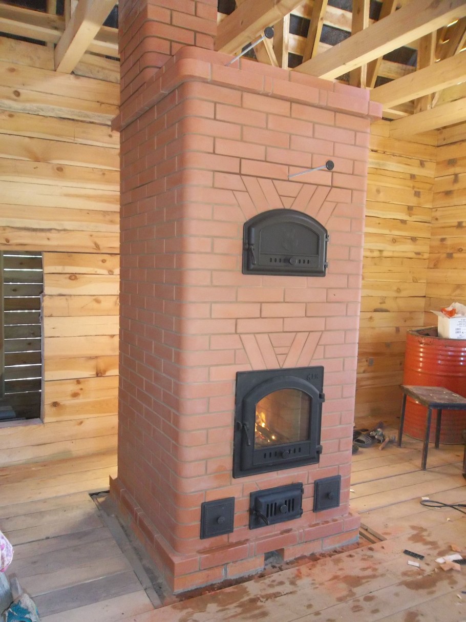 Отопительно-варочная печь "большая Кроха"