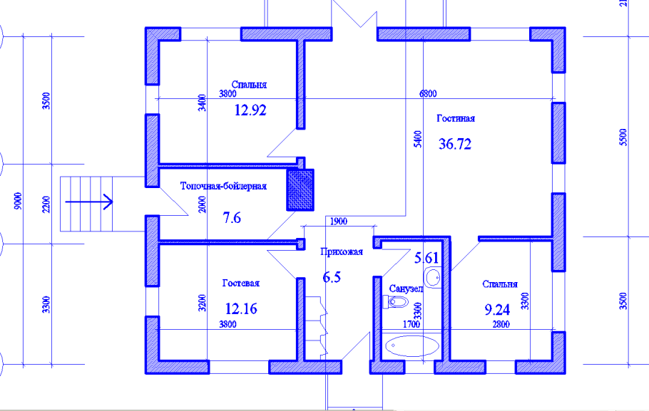 Планировки деревенских домов одноэтажных