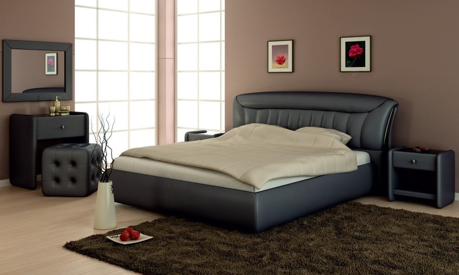 Мягкая кровать Olivia 1600 мята с подъемным механизмом