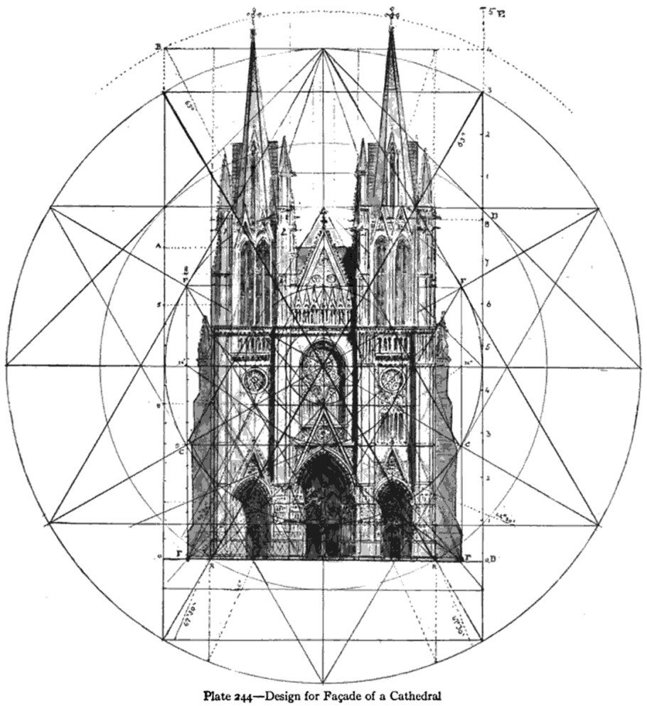 Золотое сечение архитектура Нотр дам де пари