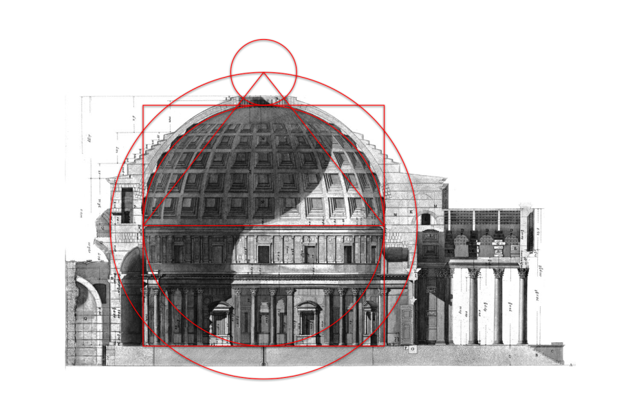 Пропорции золотого сечения в архитектуре