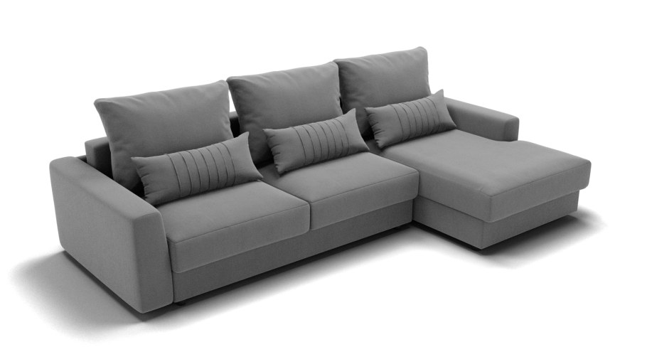 Угловой диван Мэдисон (вельвет коричневый)