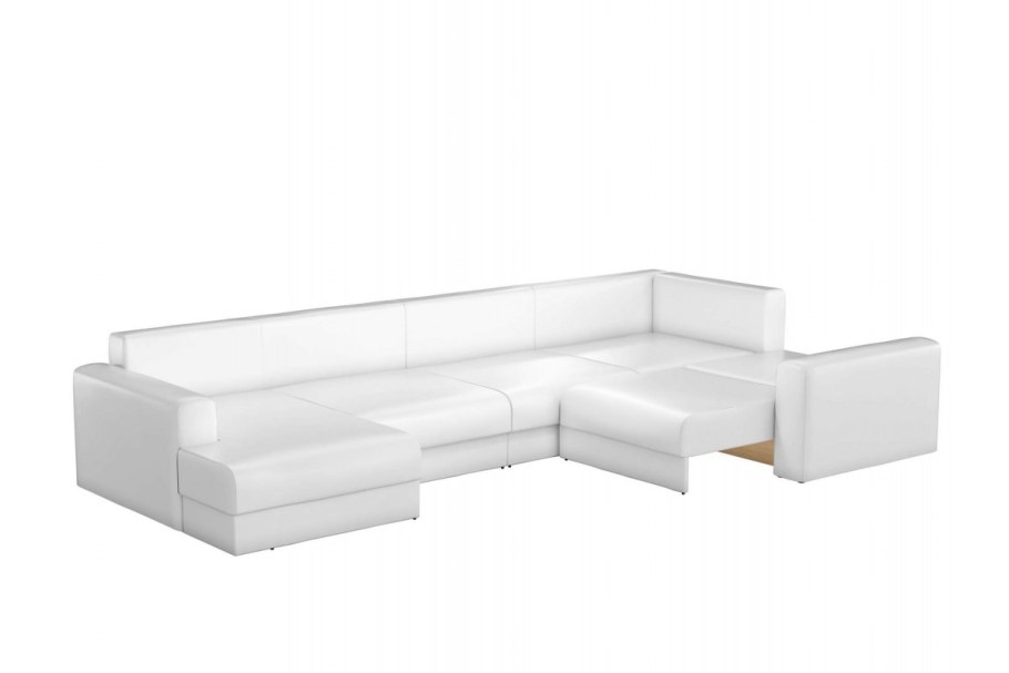 Угловой диван Мэдисон серый рогожка