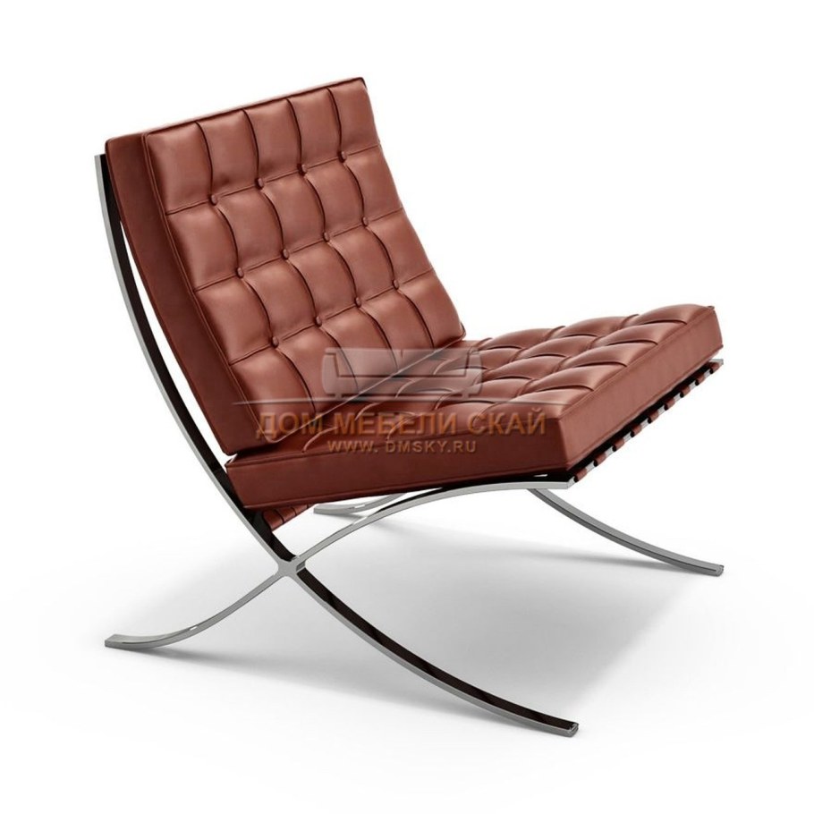 Кресло Барселона мис Ван дер Роэ