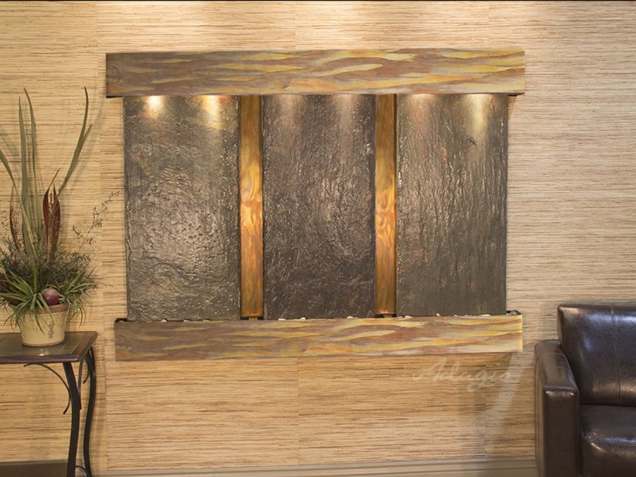 Водопад по стеклу