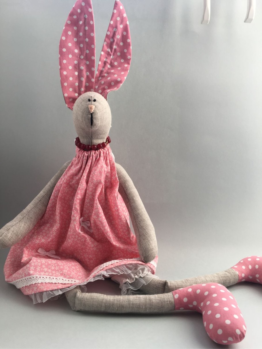 Текстильная кукла Зайка