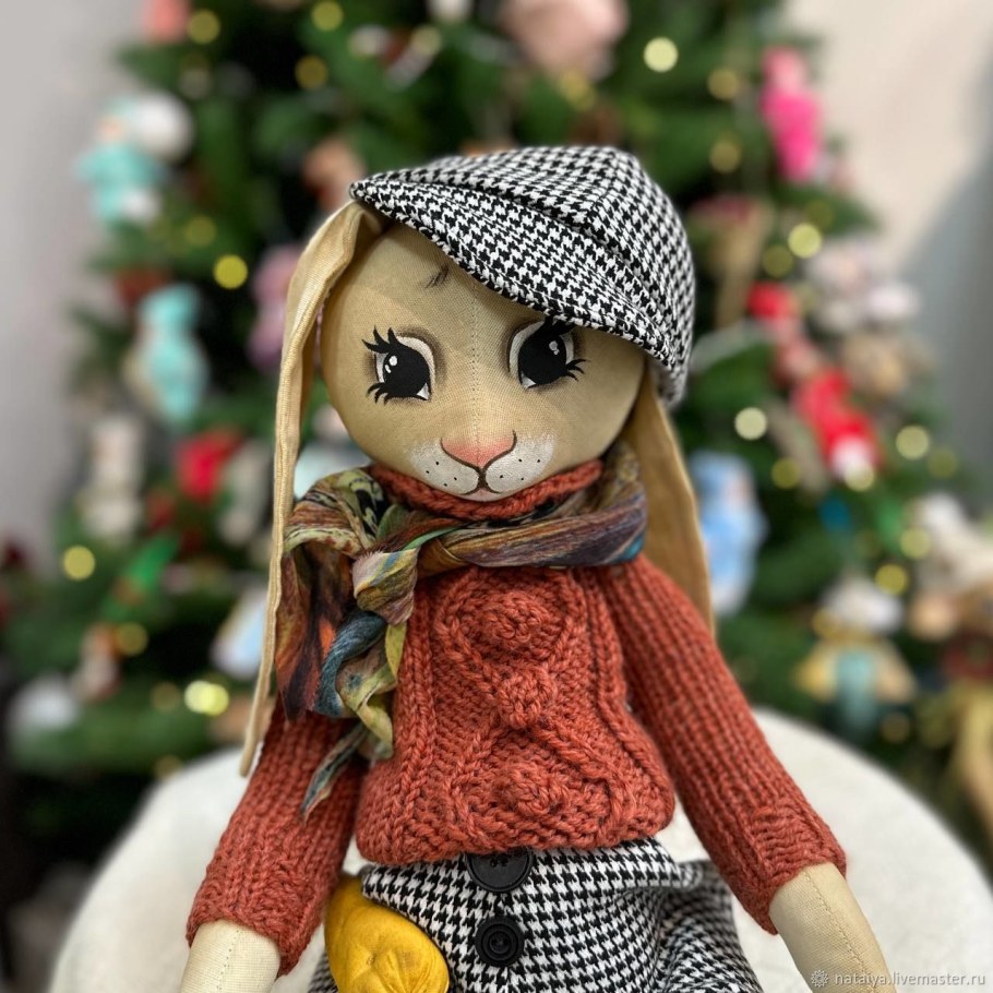 Текстильная кукла Зайка