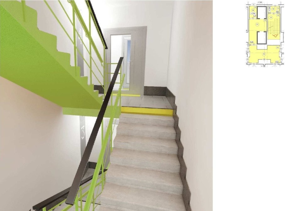 Исполнительная схема лестницы бетонной