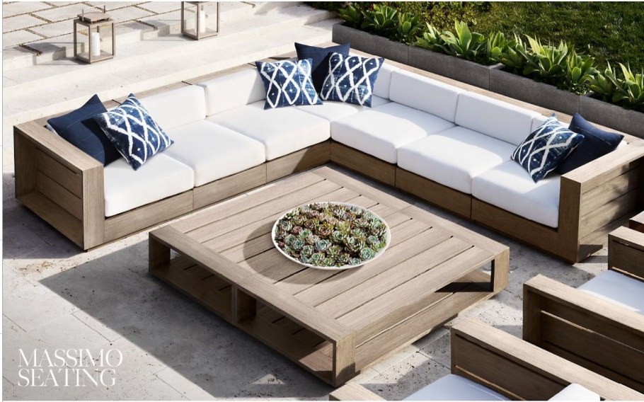 Уличная мебель из бруса