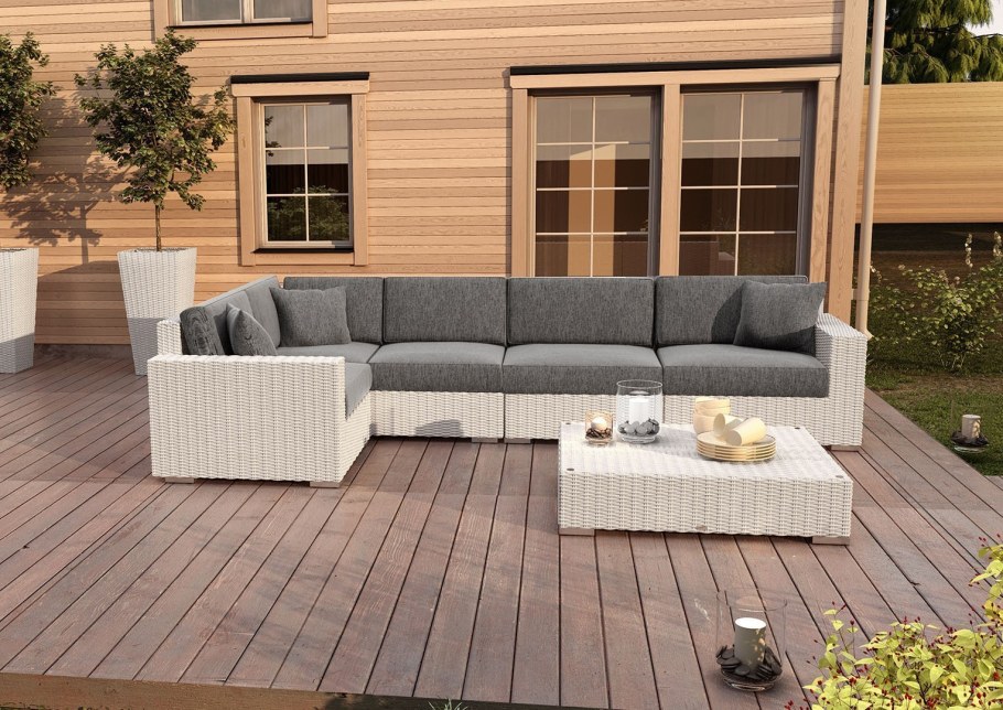 Диван Милан искусственный ротанг