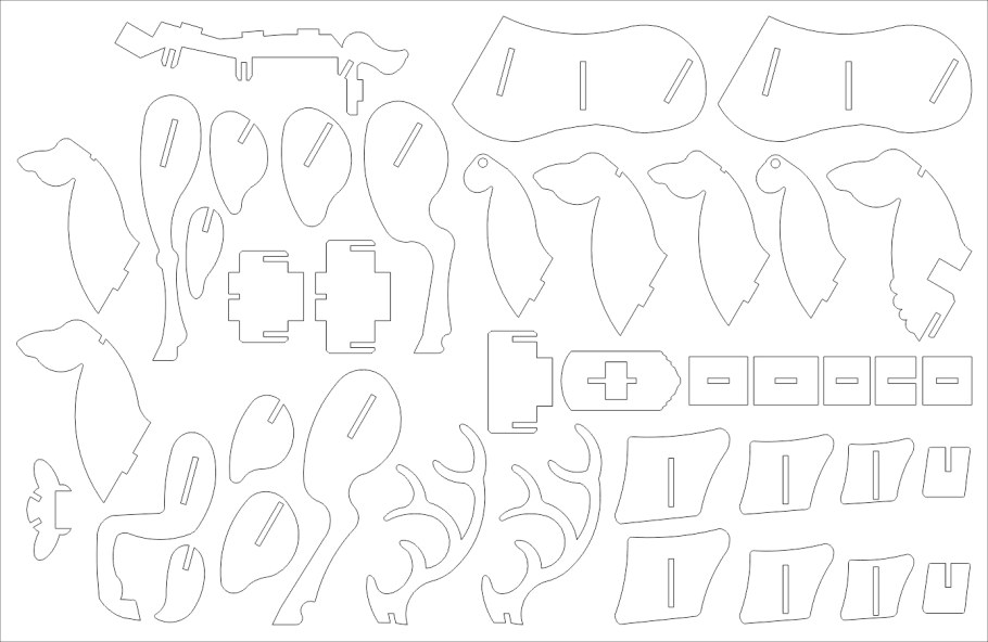 Мангал медведь DXF