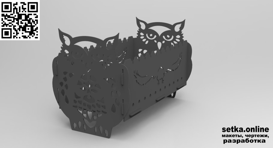 Мангал Лев чертежи DXF