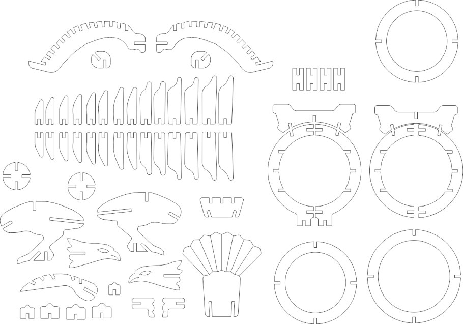 Объемный олень из фанеры