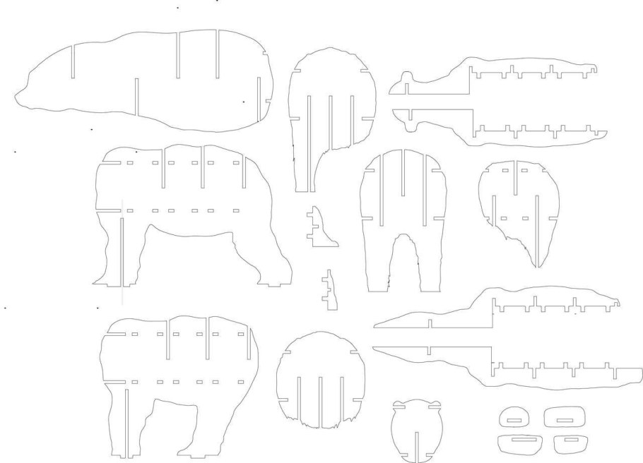 DXF чертежи мебель