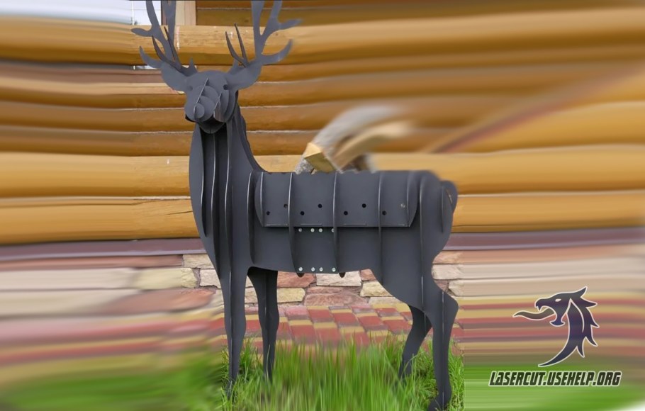 Шаблон оленя из картона