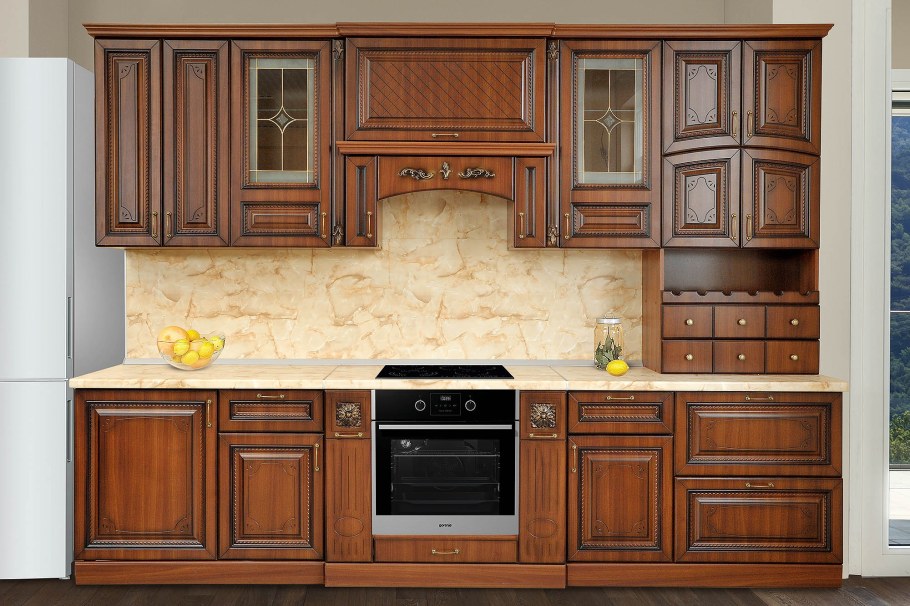 Стенка Джулия Аристократ+патина золото