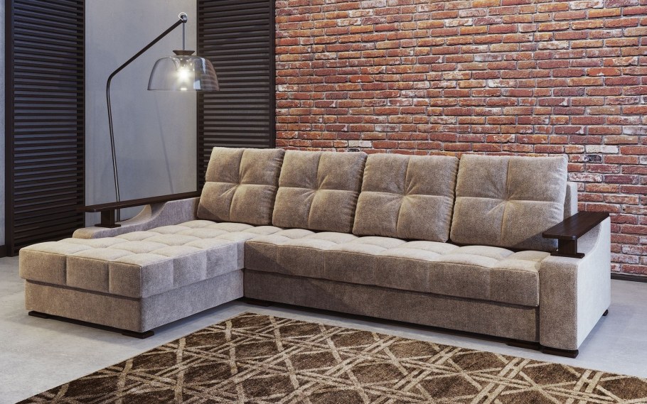 Диван тик-так Августин-2 серый