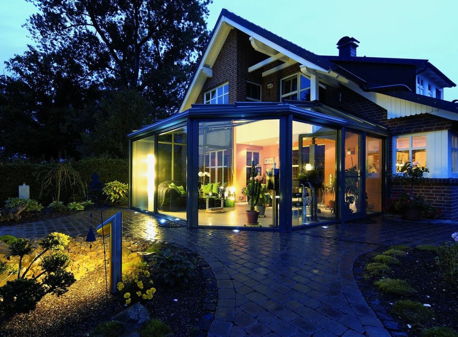 Терраса с панорамными окнами