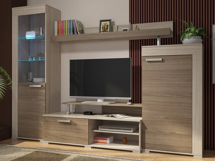 Гостиная Вегас-1 венге/белый глянец