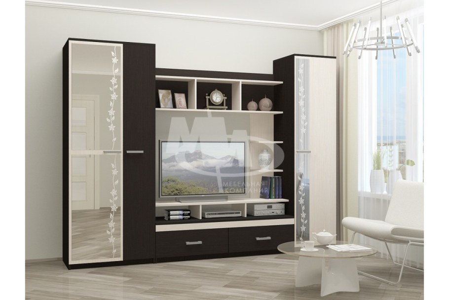 Гостиная Прованс дуб сонома трюфель