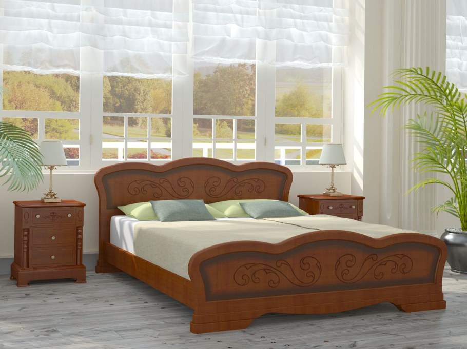 Кровать Грация 1 античный белый Браво