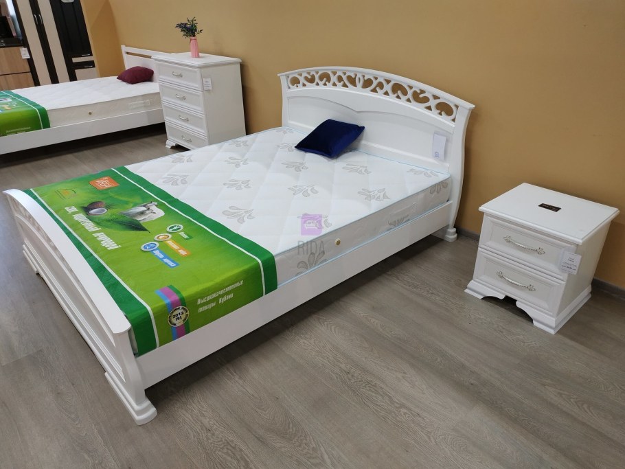 Кровать Грация 1 античный белый