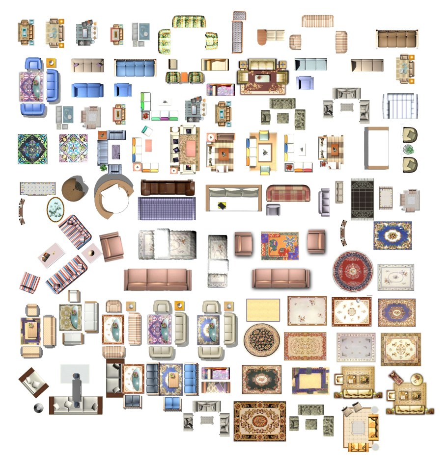 Значки мебели для планировки