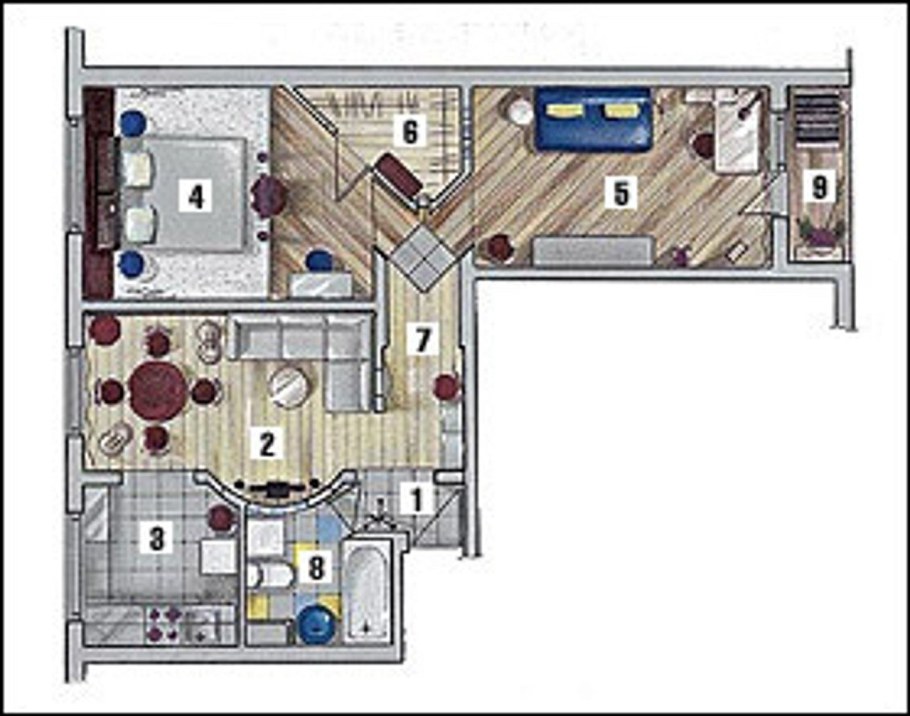 П-49 перепланировка трехкомнатной квартиры