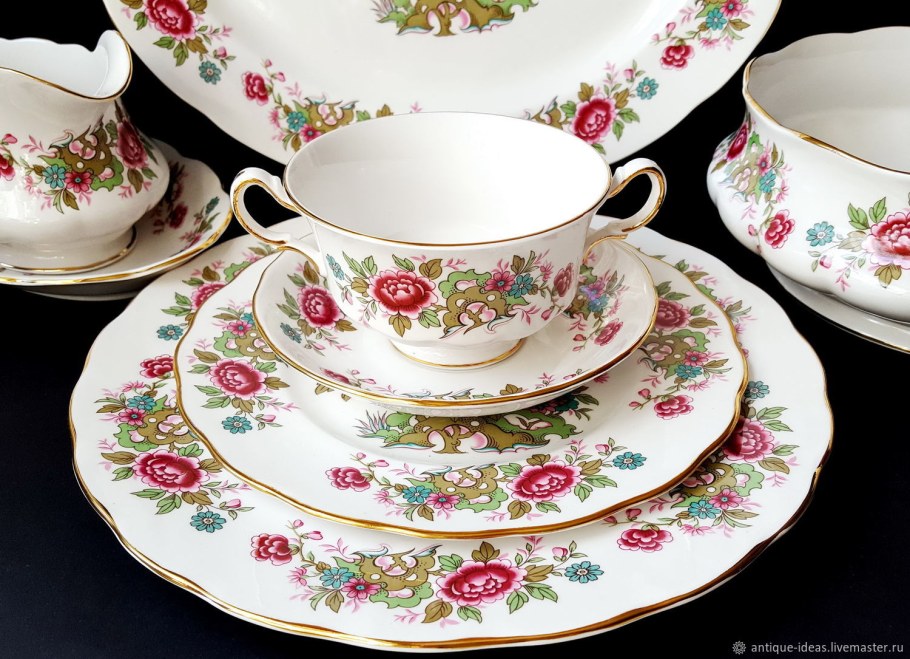 Дулевский фарфор Винтаж столовый сервиз