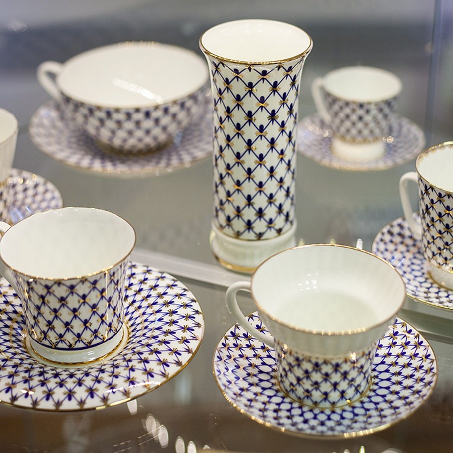 Императорский фарфор Кобальтовая сетка