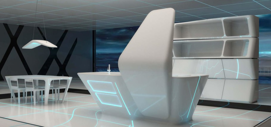 Кухня в стиле будущего