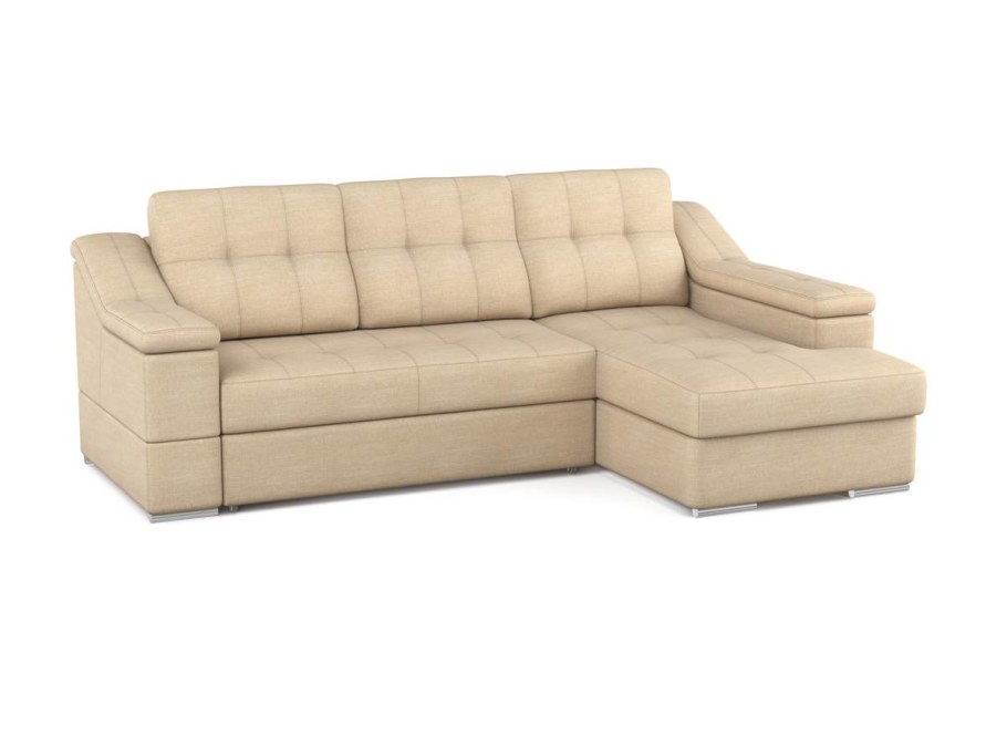 Диван Igarka трехместный угловой черный с левым модулем