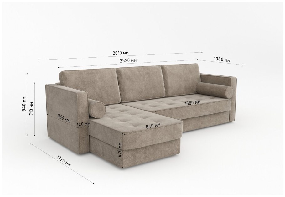 Диван Томас т1 угловой правый
