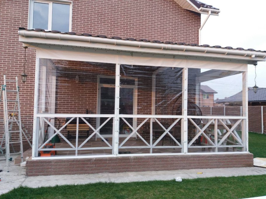 Веранда из профильной трубы
