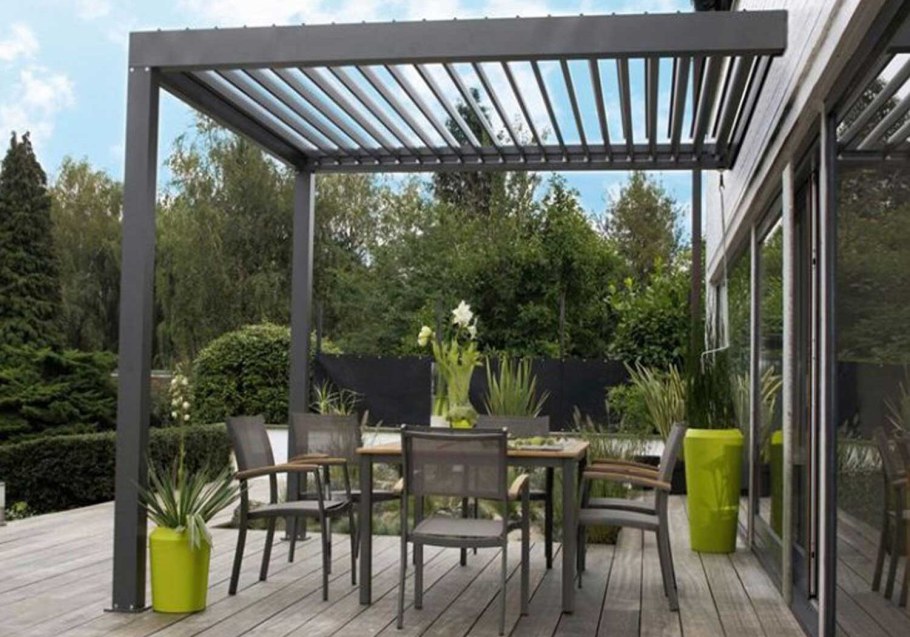 Веранда к дому из металла