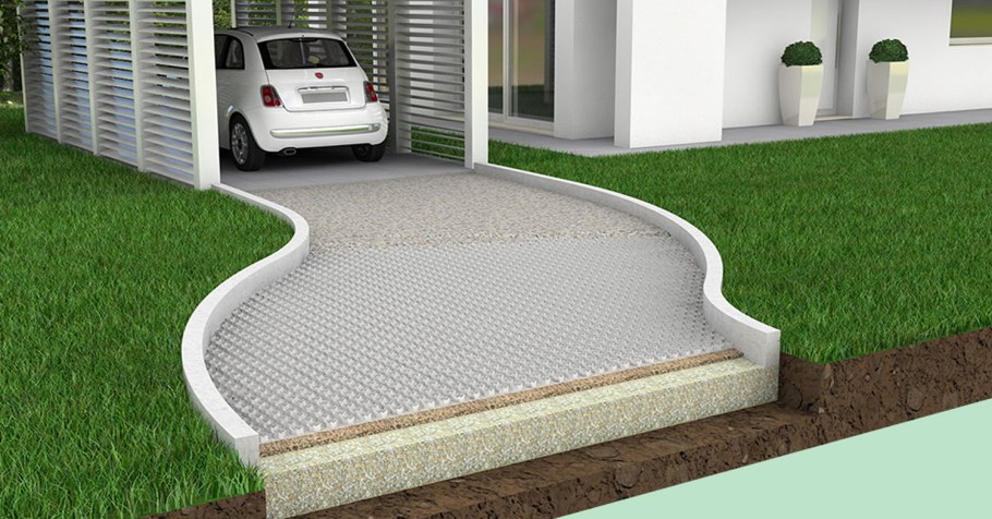 Щебенка на парковке