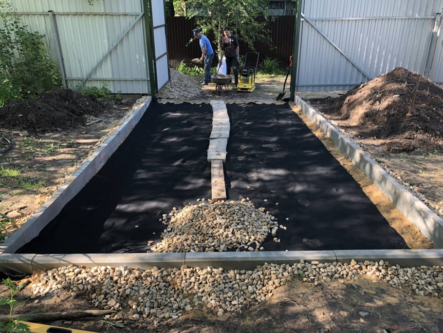 Гравийные парковые дорожки