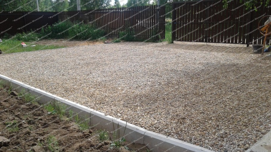 Парковка из гравия