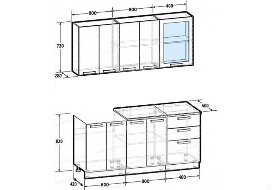 Кухонный модуль шп1