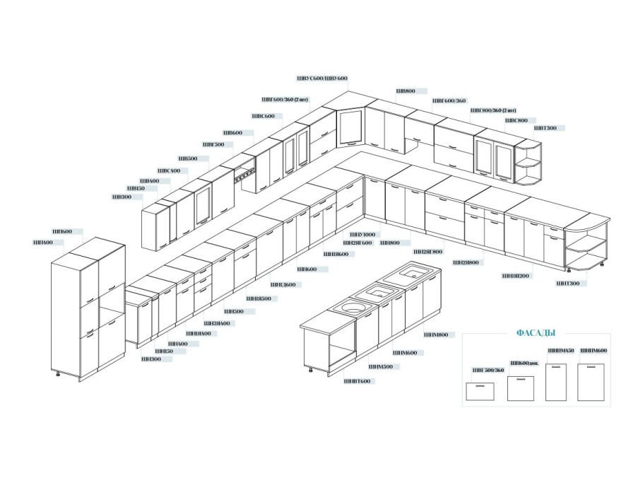 Высота кухонных шкафов с антресолью