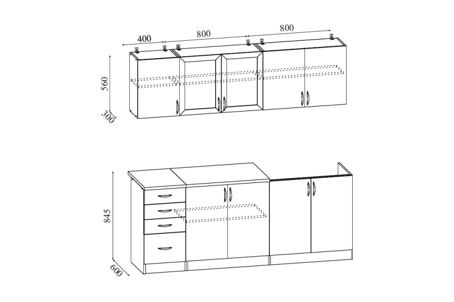 Кухонный гарнитур Hoff Сити